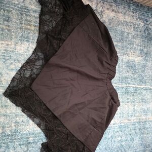 Source Unknown Black Lace Mini Skirt